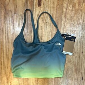The North Face Green and Blue Ombre Sports Bra